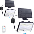 Solar Lights Outdoor, Motion Sensor Outdoor Lights 3 Modes | Waterproof Durable Shell, Dusk to Dawn Auto Motion Detect, Remote Control, Suitable for Courtyard Terrace Garage.