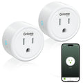Mini Wi-Fi Plug, Smart Home Wi-Fi Outlet Compatible with Alexa, Google Home & IFTTT, No Hub Required, UL Certified, 2.4G Wifi Only, 2 Count (Pack of 1), White