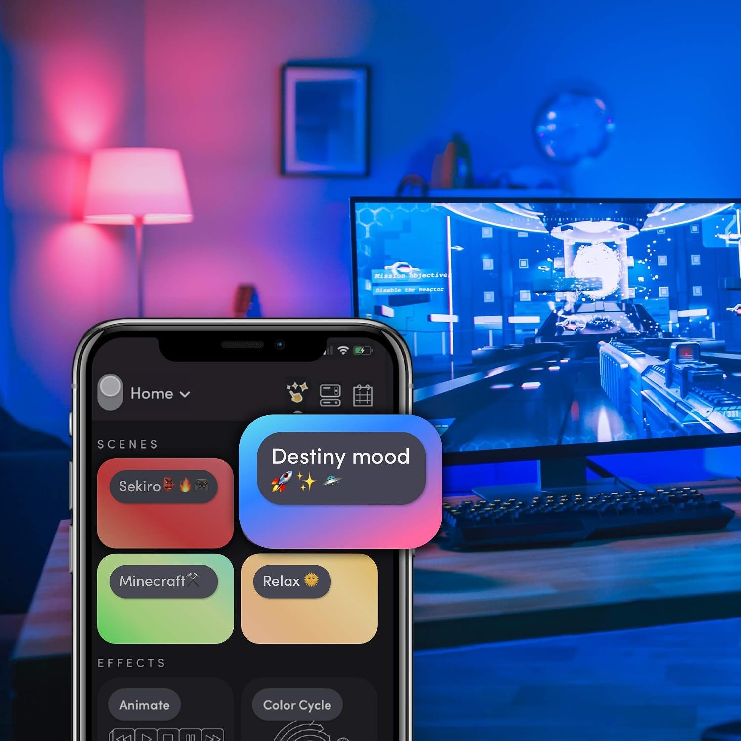 Color A19 800 Lumens, Billions of Colors and Whites, Wi-Fi Smart LED Light Bulb & Color, A19 1100 Lumens, Wi-Fi Smart LED Light Bulb, Billions of Colors and Whites