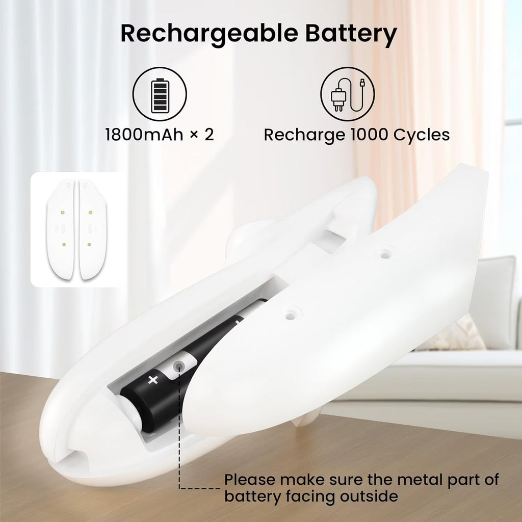 VR Charging Dock for Oculus/Meta Quest 3S - Magnetic Docking Station with LED Light - Charging Stationo Display with 2 * 1800Mah Rechargeable Batteries - VR Charging Stand Support Elite Strap,White