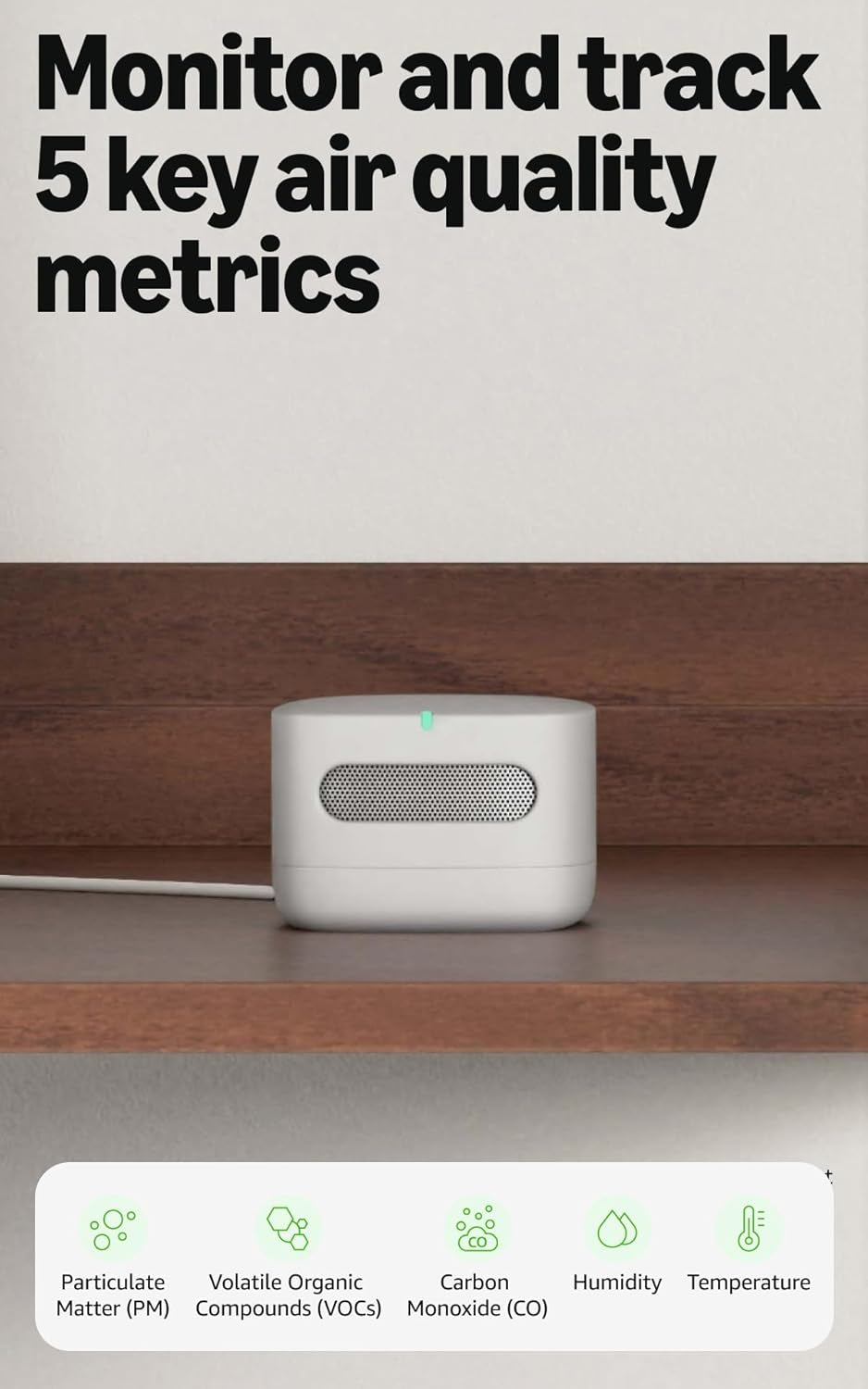 Smart Air Quality Monitor – Know Your Air, Works with Alexa