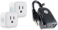 Wi-Fi Smart Indoor Micro Plug-Ins, 1-Outlet, 2-Pack +  Wi-Fi Smart Outdoor Plug-In