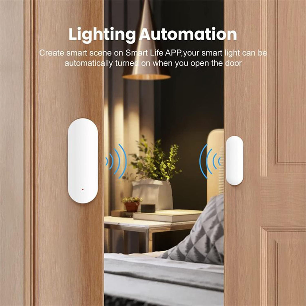 Wifi Door and Window Sensor: Wireless Contact Sensor with Free App Notification Alerts, Smart Door Sensor for Alarm System & Smart Home Automation, Compatible with Alexa Google Home(1Pack)