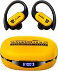 Transformers Earbuds T26 Pro, Bluetooth 5.4 Wireless Gaming Earbuds with Mic, over Ear Earbuds with Earhooks, 65H Playtime, Deep Bass, IPX5 Waterproof (Bumblebee Yellow)