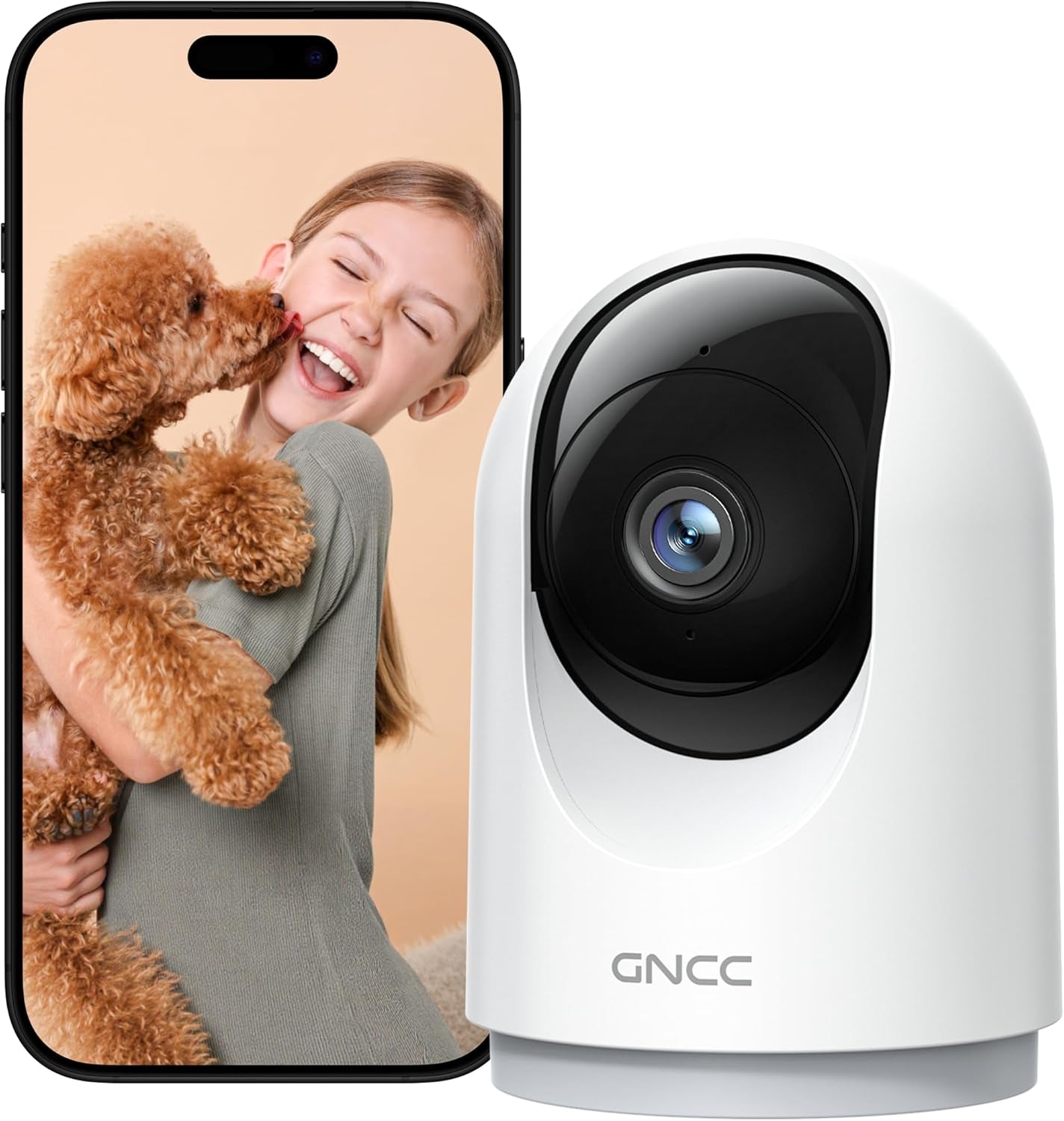 Indoor Security Camera, 2K Cameras for Home Security with Motion Detection, Baby
