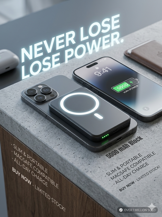5000Mah Magnetic Power Bank for Iphone 12–17 Series, Works Best with Magsafe Case or No Case, Portable Wireless Charger Summerwins